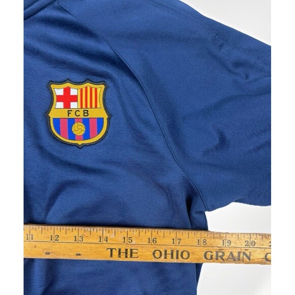 Nike FC Barcelona Jacket Full Zip Track Top Blue Mens Small Soccer Football - Picture 5 of 9